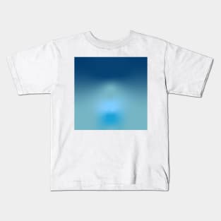 Blue ocean effect gradient Kids T-Shirt